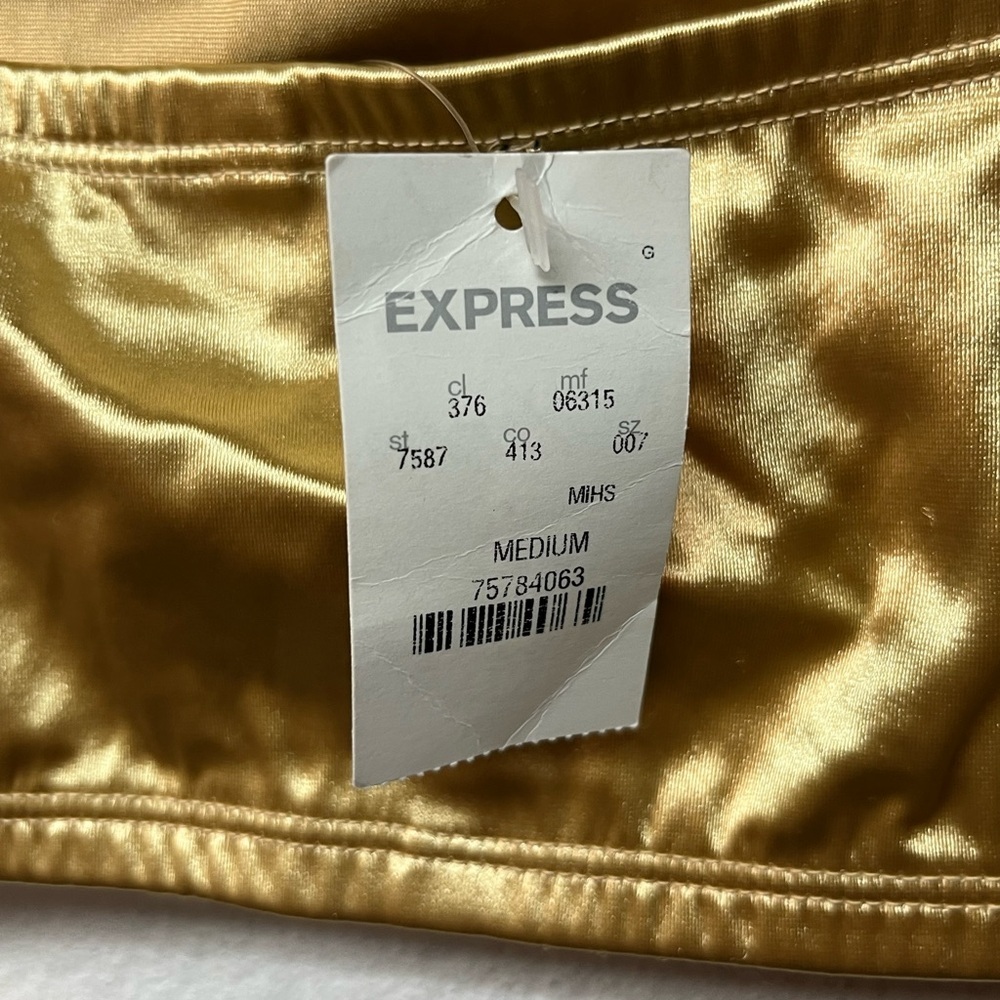 Express Shimmering Gold Bandeau M - Picture 3 of 4